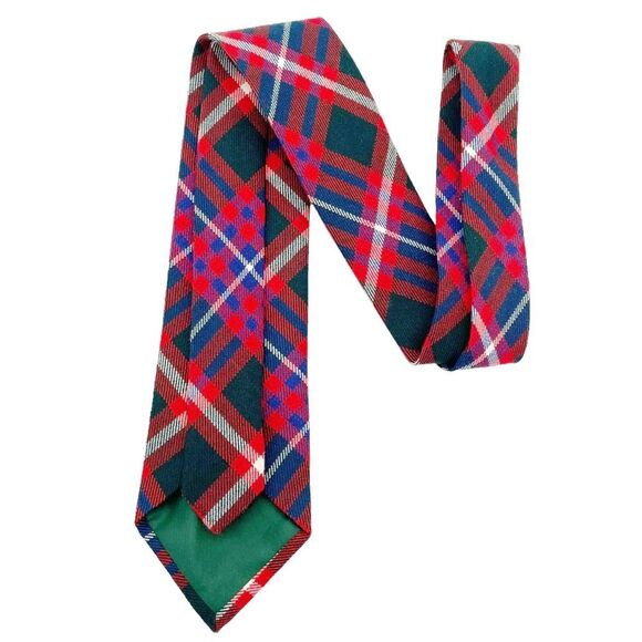 MacFarlane Modern Tartan Neck Tie 100% Wool Scottish Family Clan Men’s Necktie - Picture 2 of 9